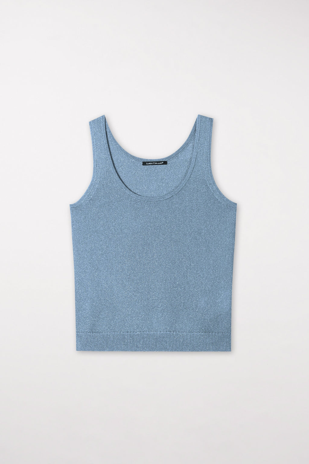 Strick-Tanktop - smoky blue - Standard | Model Front