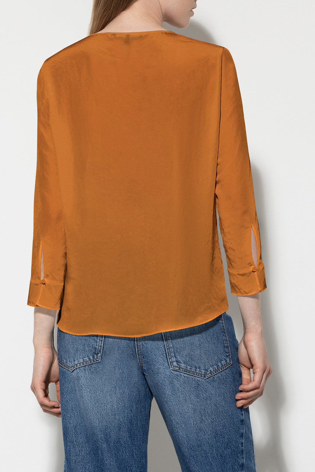 Fließendes Blusenshirt - kurkuma - Standard | Model Detail