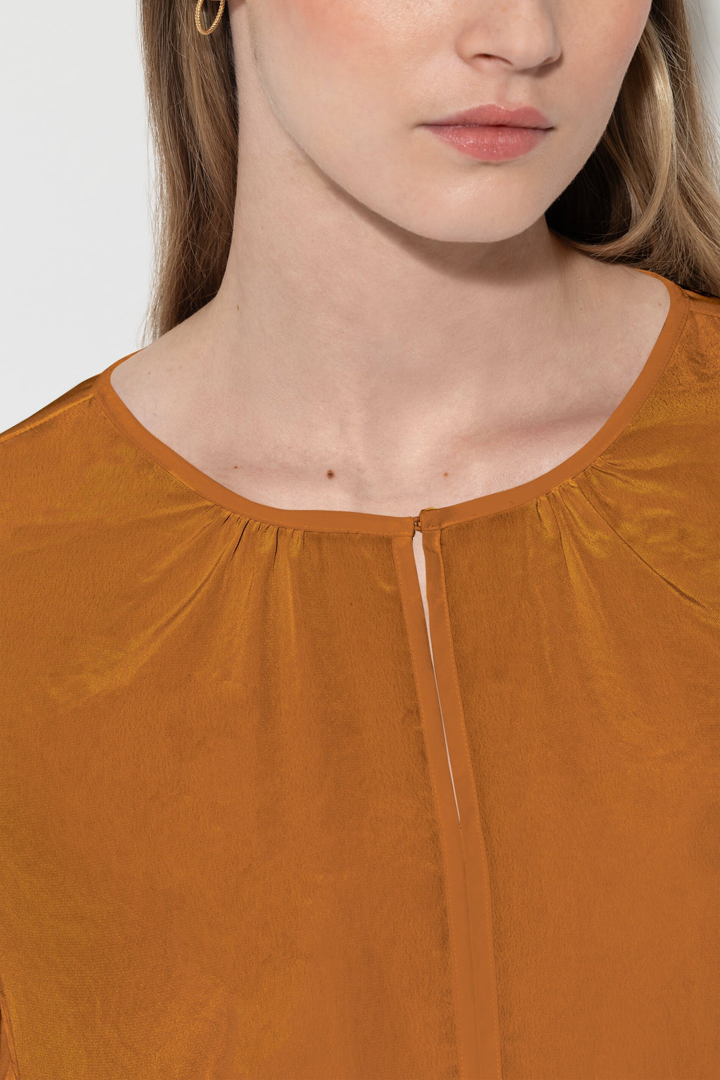 Fließendes Blusenshirt - kurkuma - Standard | Artikel Front