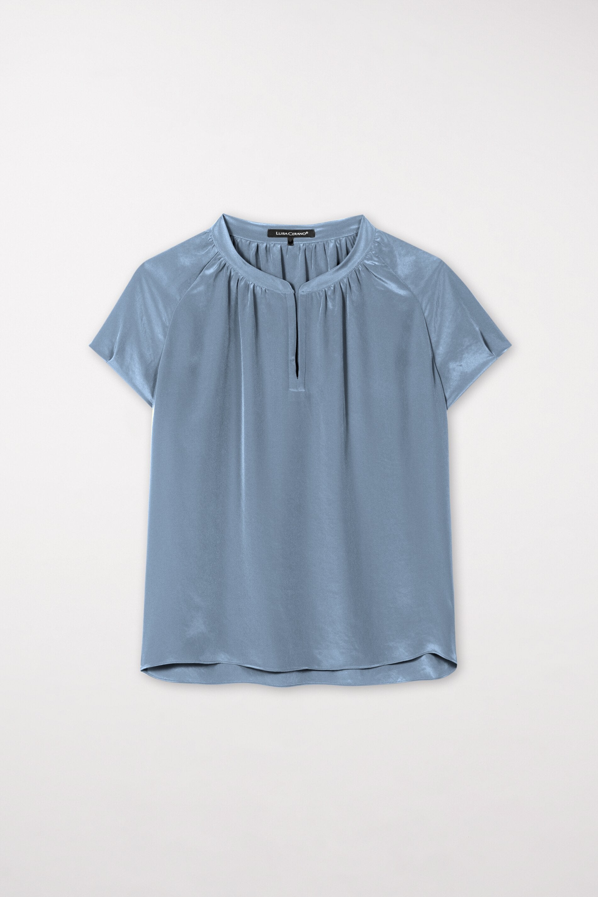 Fließendes Tunikatop - smoky blue - Standard | Model Front