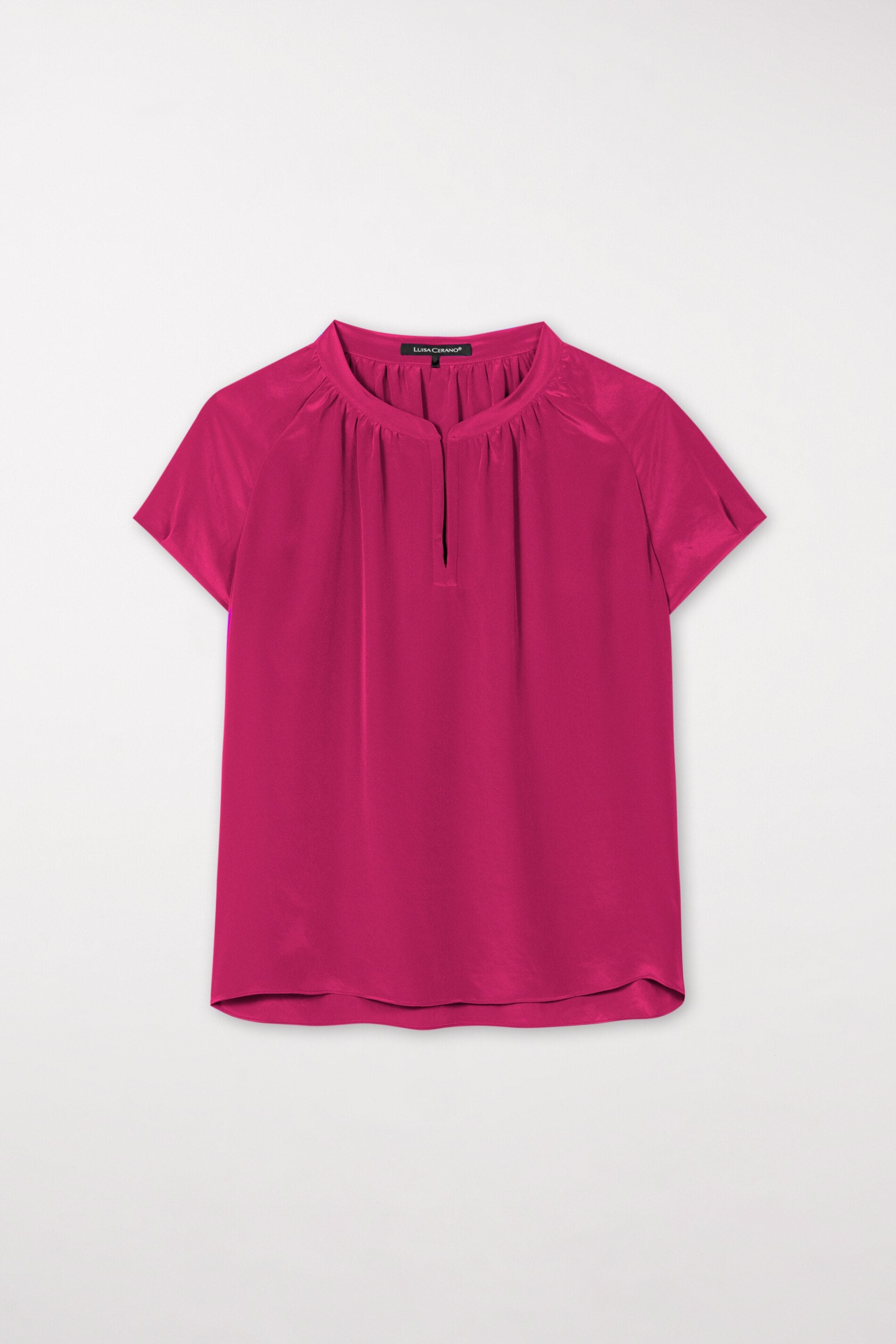 Fließendes Tunikatop - berry pink - Standard | Model Front