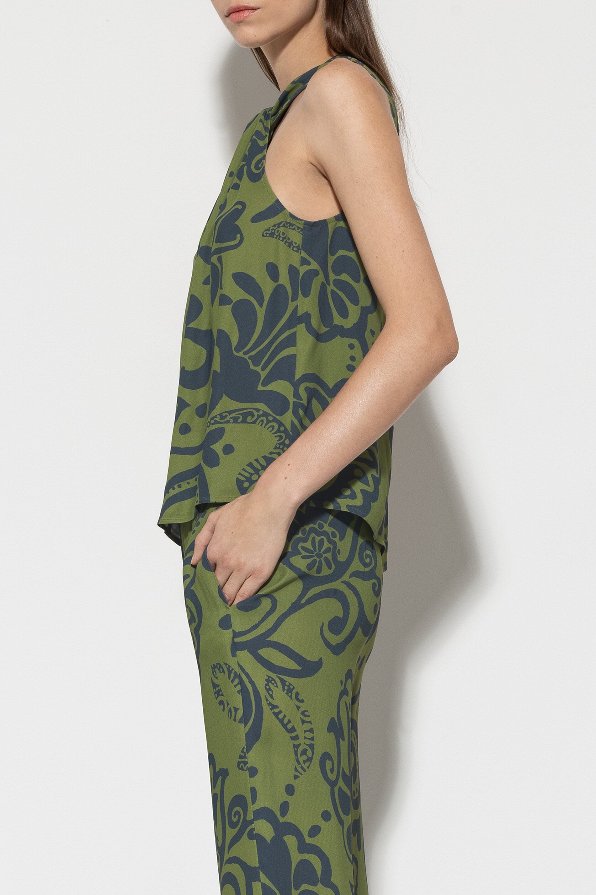 Top mit Flower-Print - multi - Standard | Model Rück