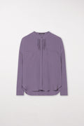 Hemd mit Faltendetails - mauve - Standard | Model Front