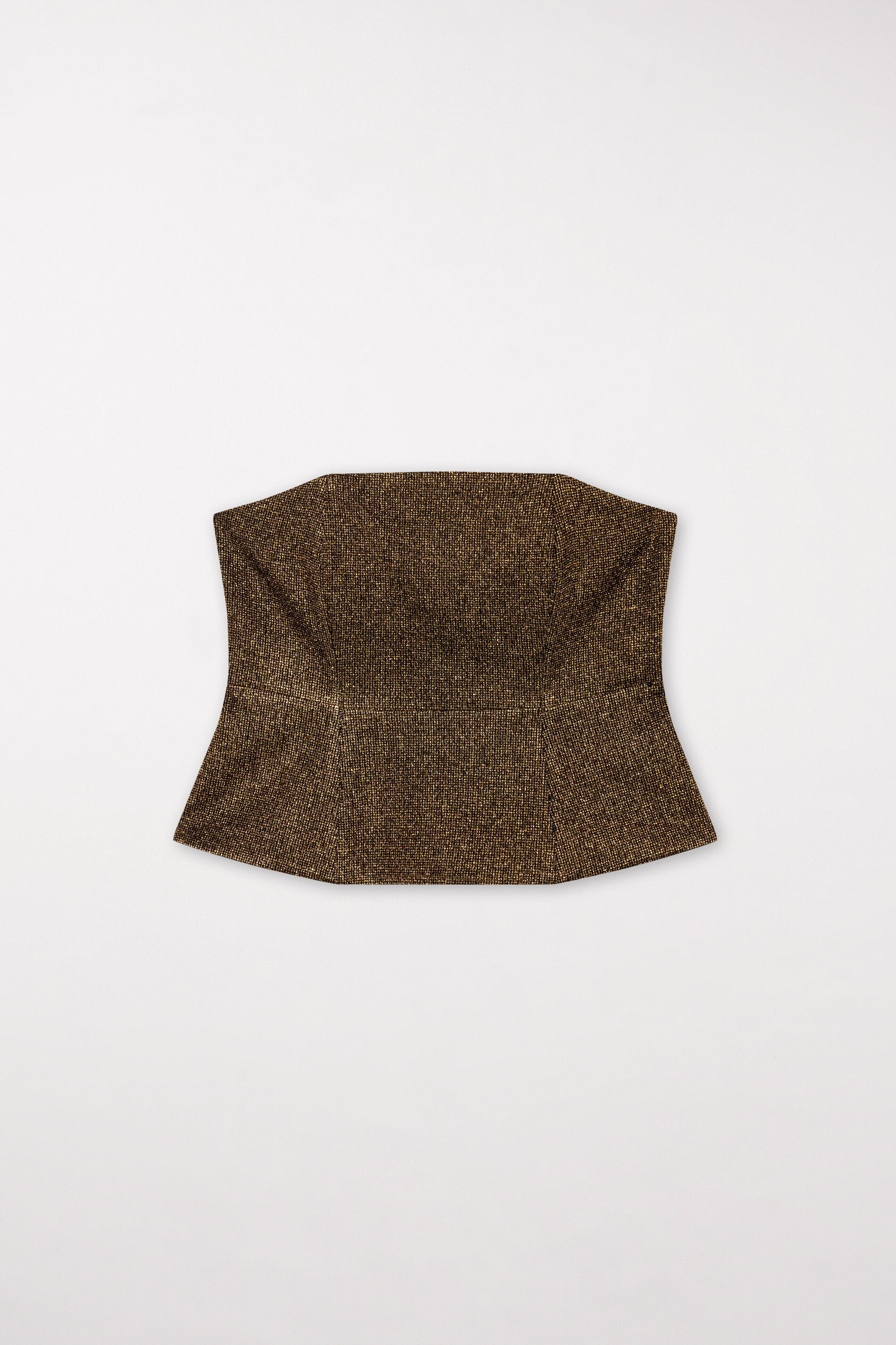 Corsage mit Metallic-Effekt - gold metallic - Standard | Model Front