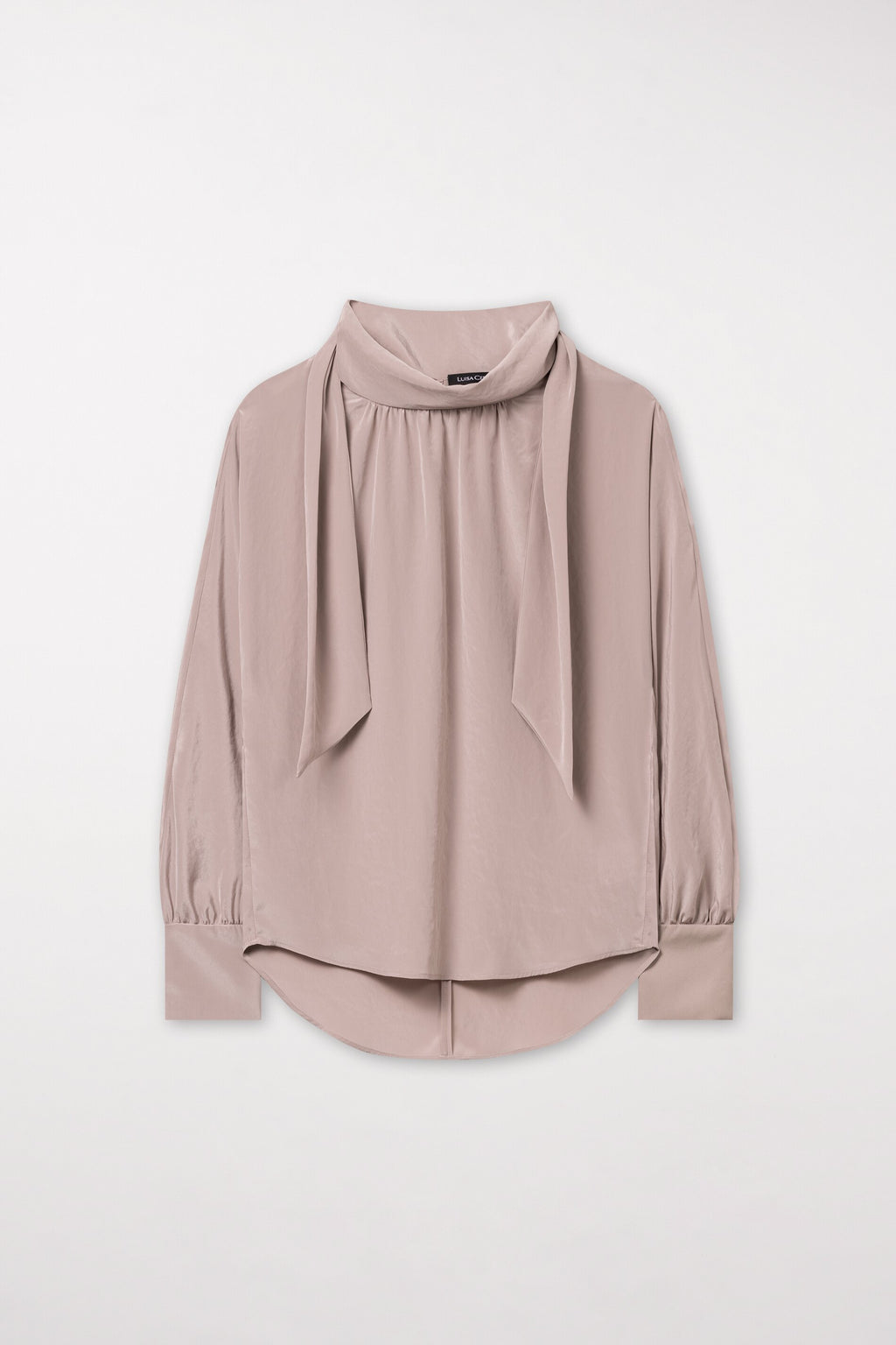 Bluse mit Schluppe - pale powder - Standard | Model Front