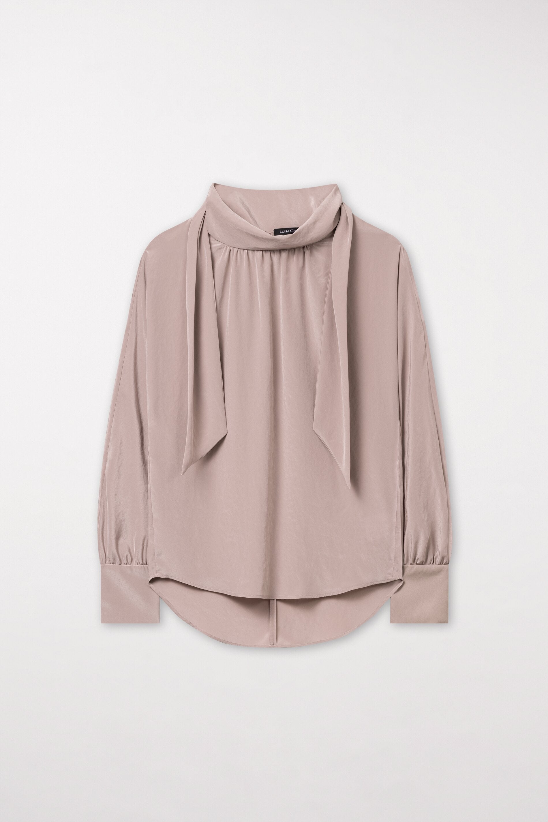 Bluse mit Schluppe - pale powder - Standard | Model Front