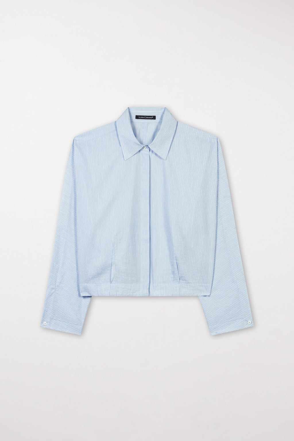 Kimonobluse mit Streifen - multi - Standard | Model Front