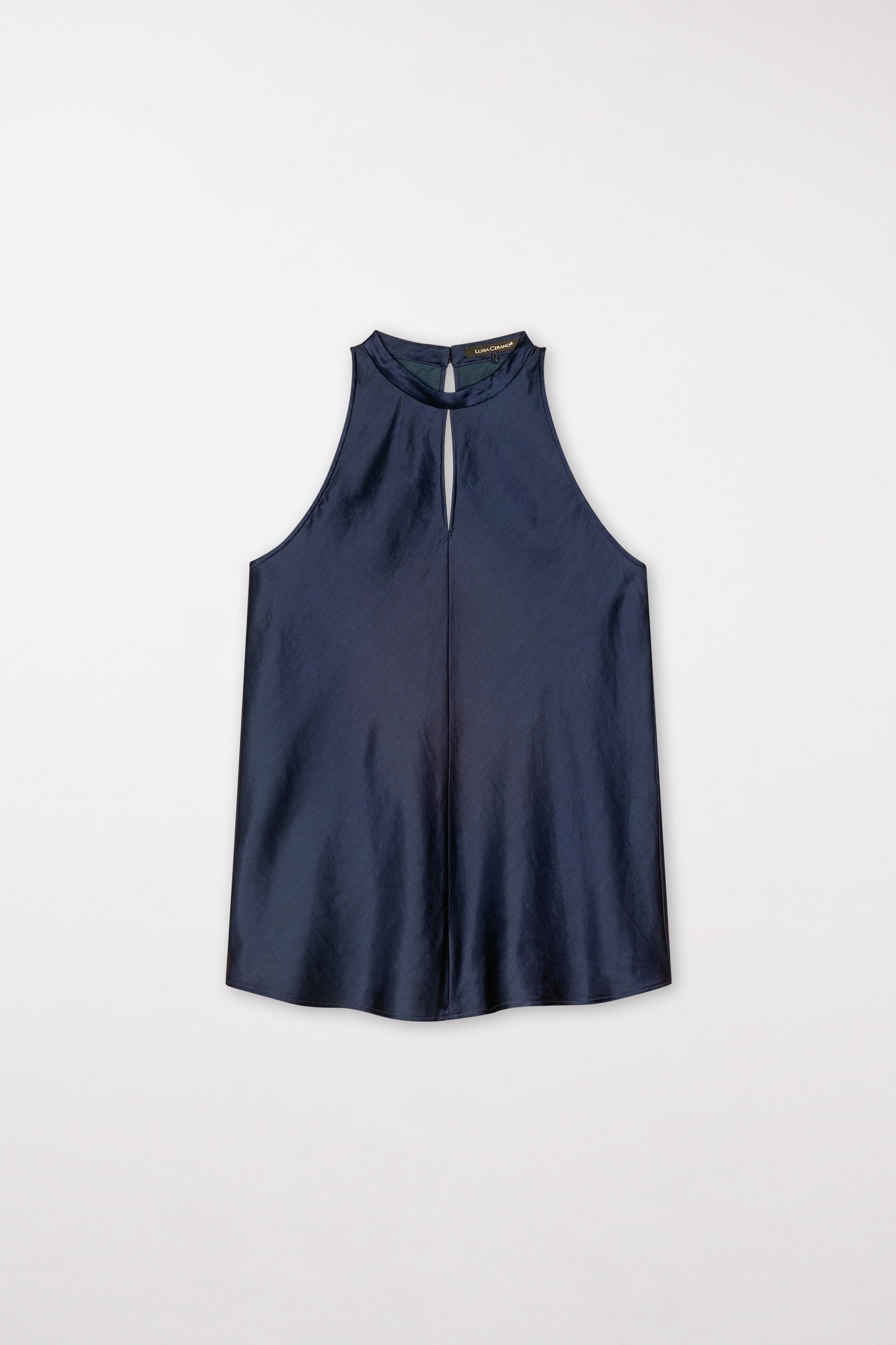 Satin-Top - dark navy - Standard | Model Front