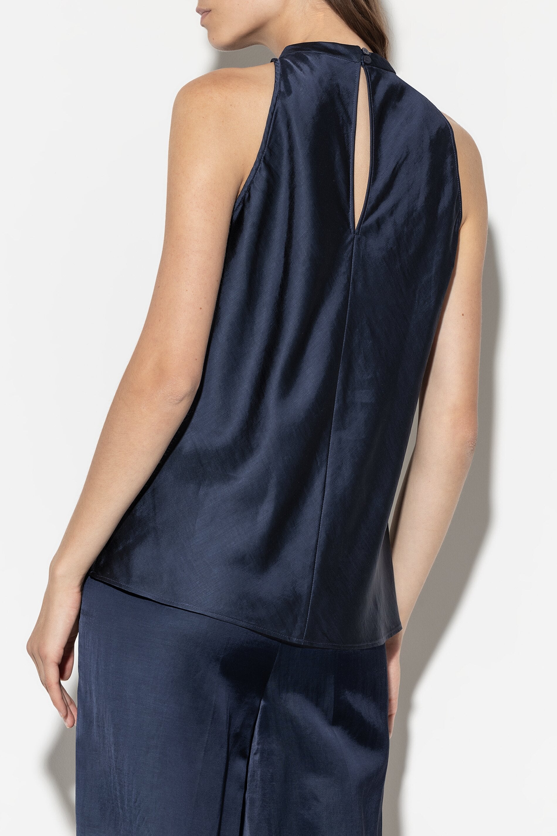 Satin-Top - dark navy - Standard | Model Detail