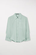 Gabardine-Hemdbluse - mint - Standard | Model Front