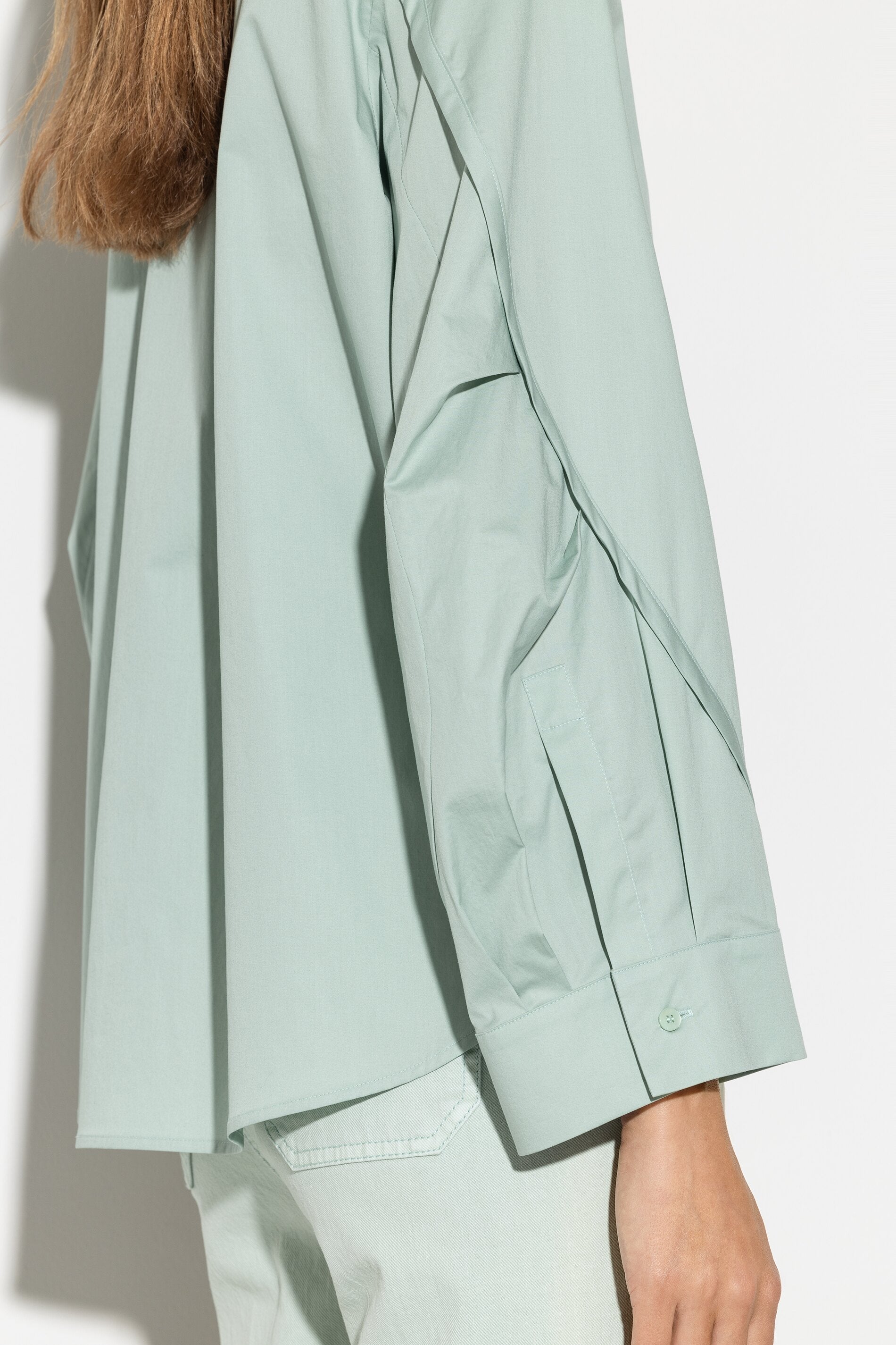 Gabardine-Hemdbluse - mint - Standard | Artikel Front