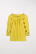 Tunika mit Carmen-Ausschnitt - lemon - Standard | Model Front