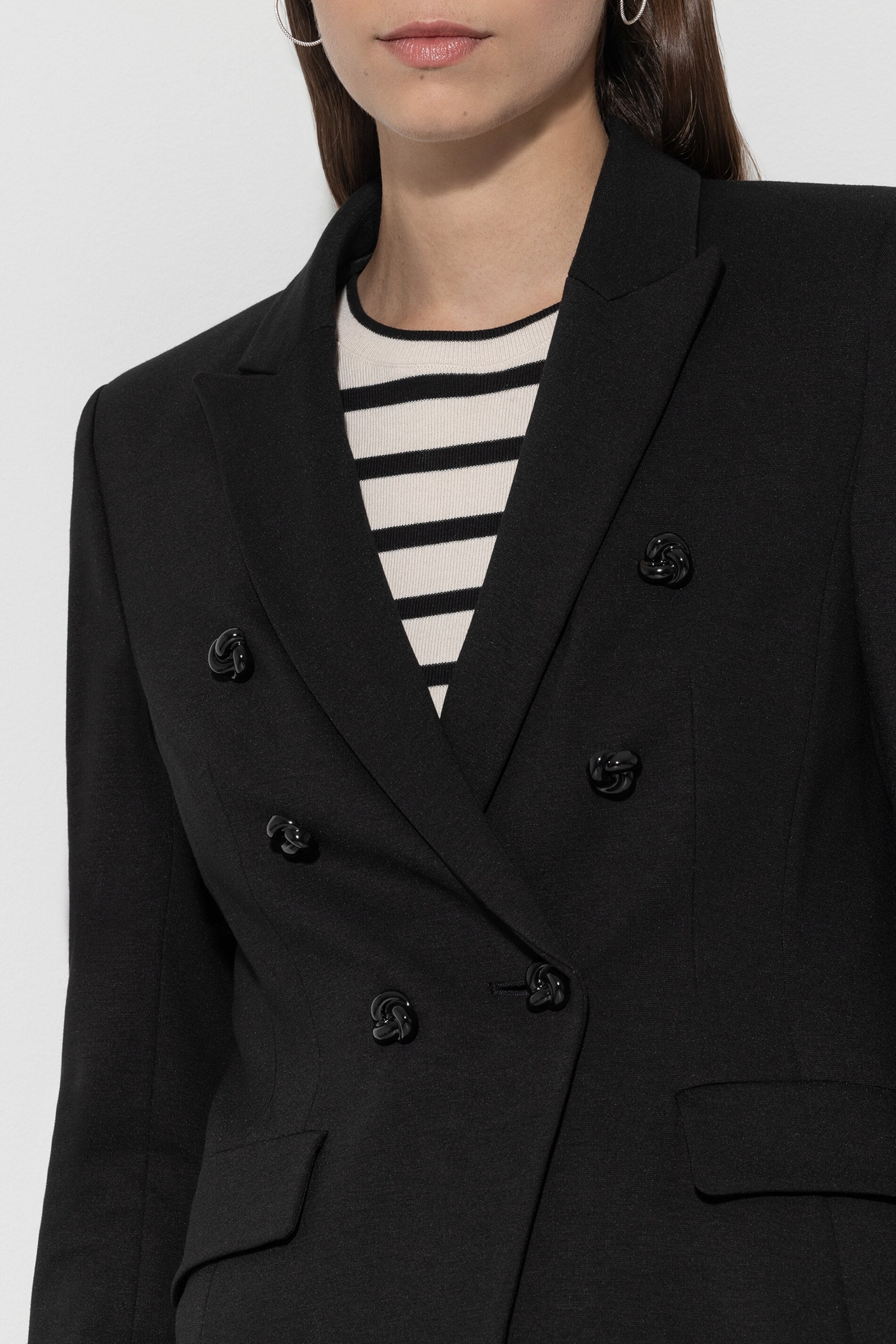 Blazer aus Punto-Milano - black - Standard | Artikel Front