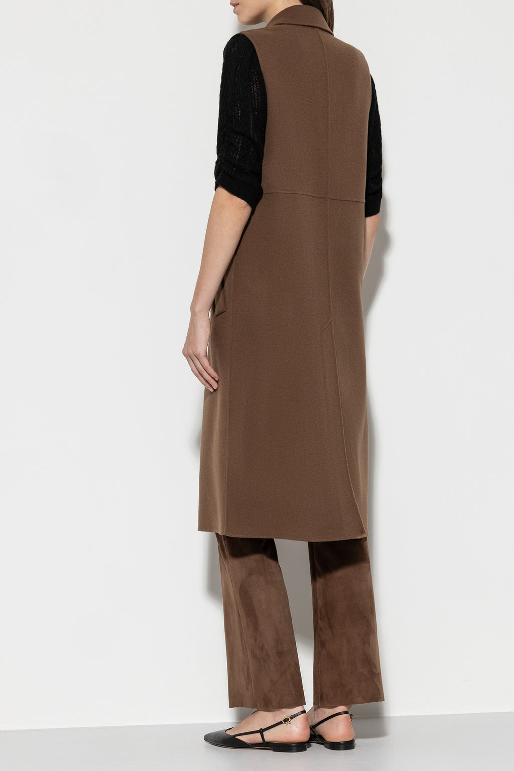 Doubleface-Mantelweste - hazelnut - Standard | Model Detail