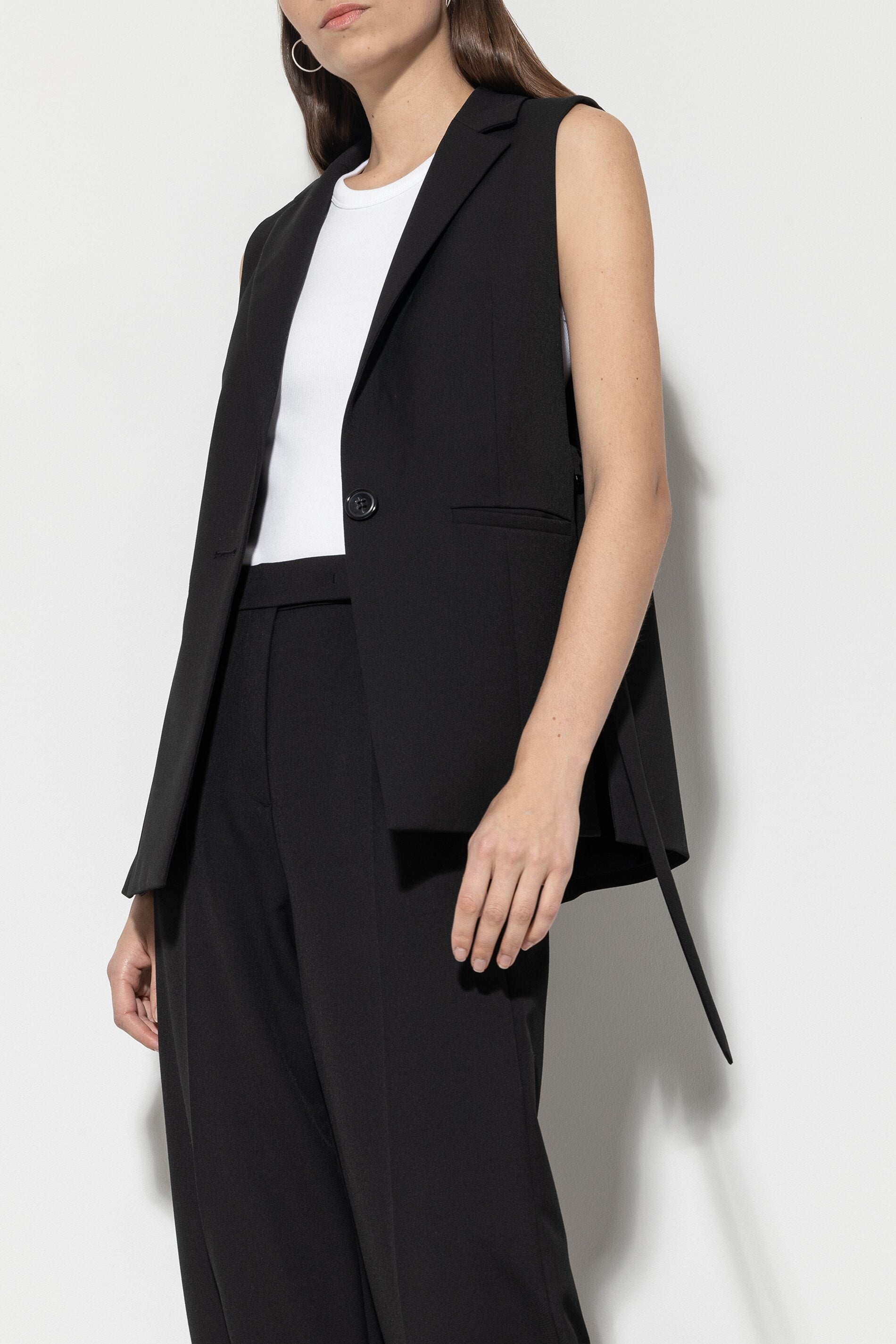 Blazerweste mit D-Ring - black - Standard | Model Seite