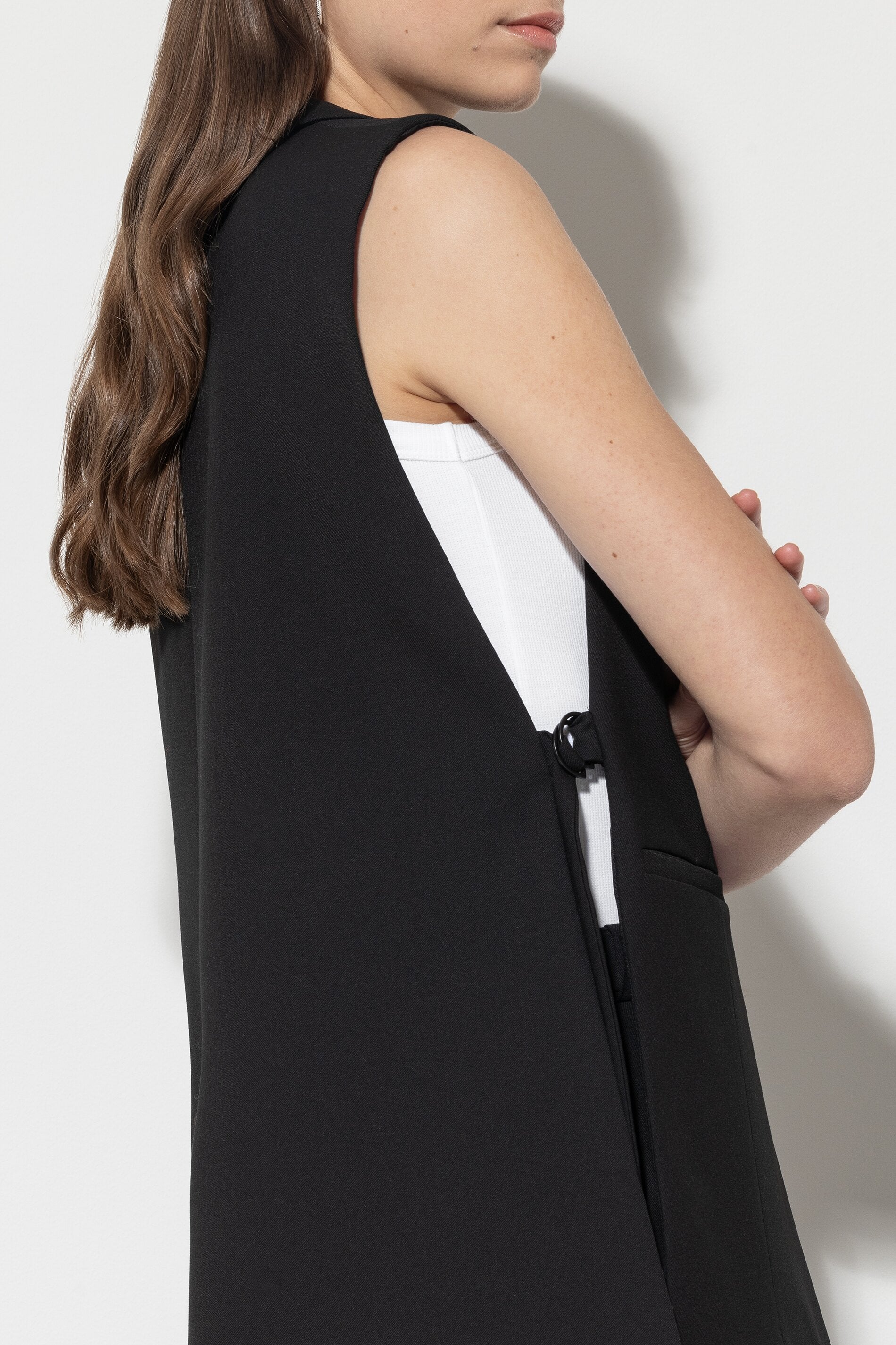 Blazerweste mit D-Ring - black - Standard | Artikel Front