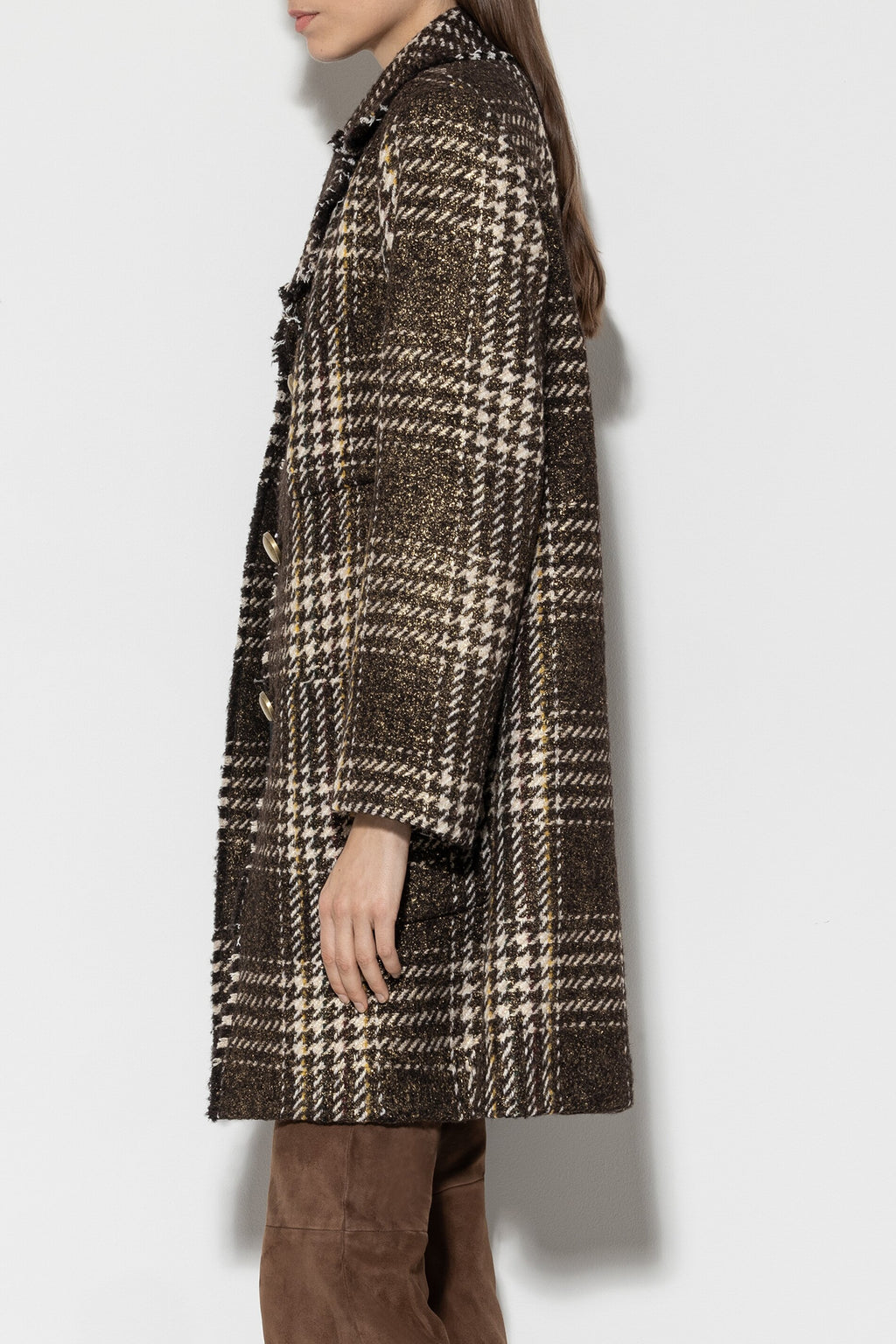 Karo-Kurzmantel - multi - Standard | Model Rück