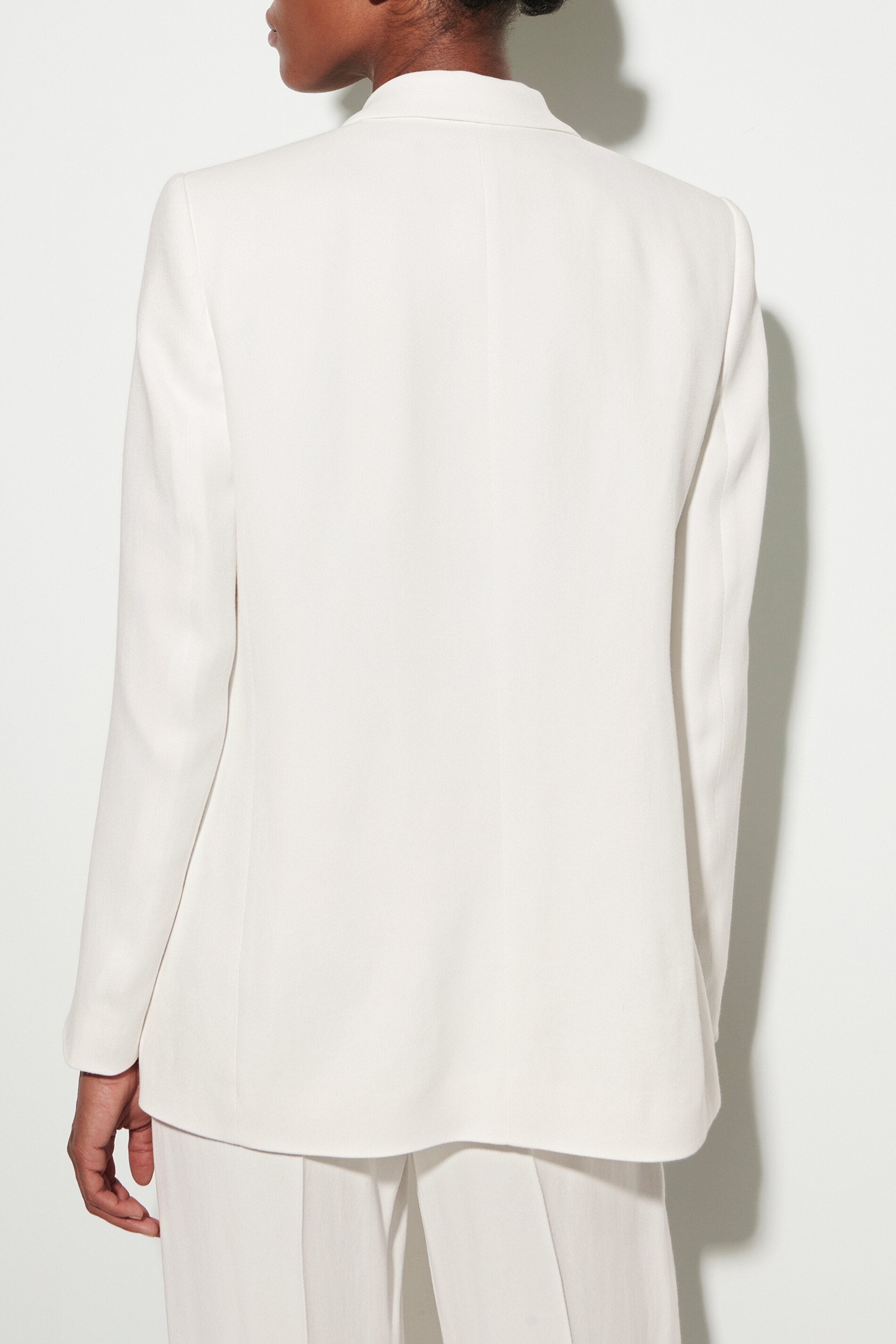 Gabardine-Einknopf-Blazer - milk - Standard | Model Detail
