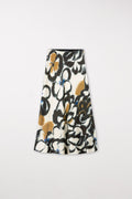 Satin-Rock mit Flower-Print - multi - Standard | Model Front