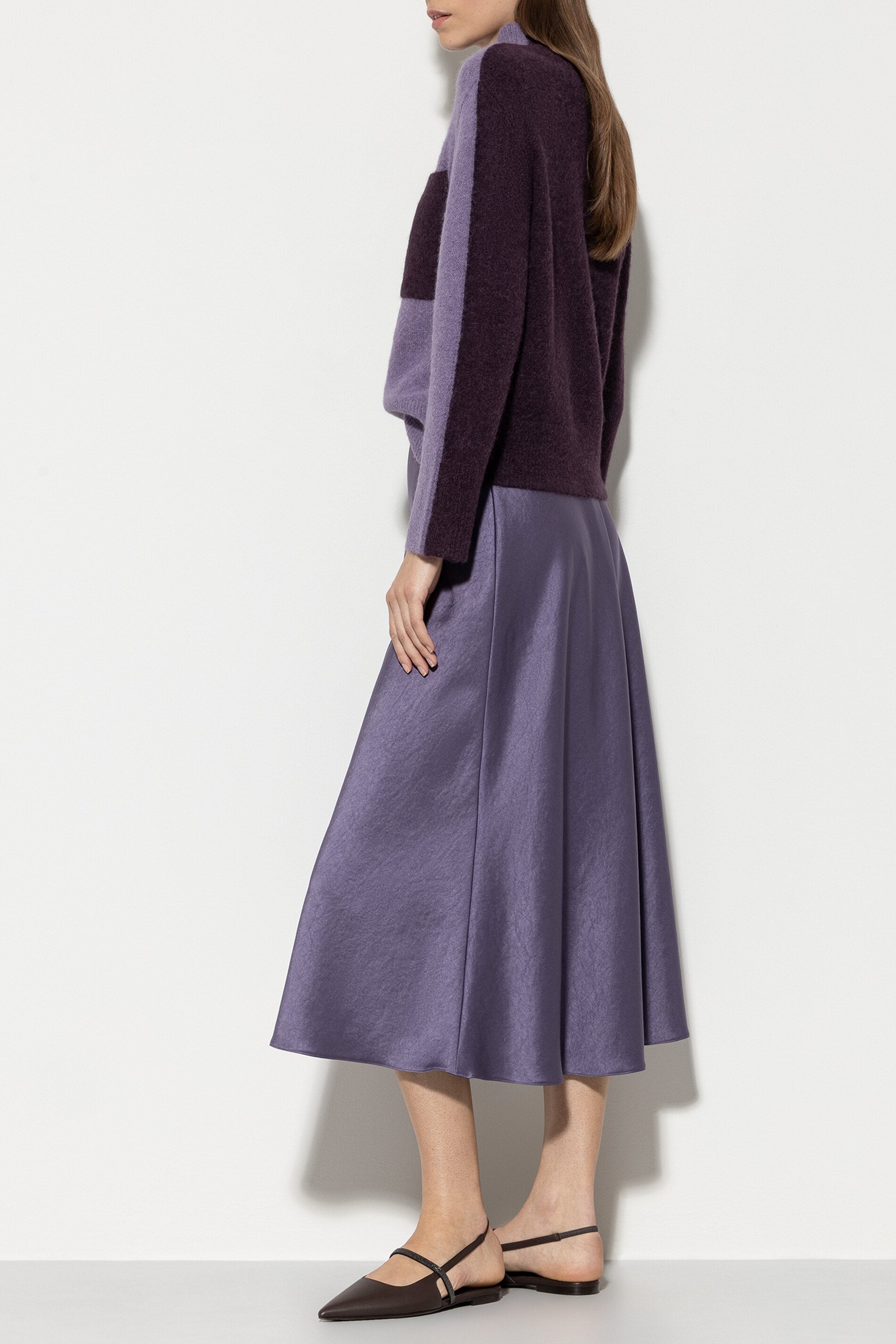 Satin-Sliprock - mauve - Standard | Model Rück