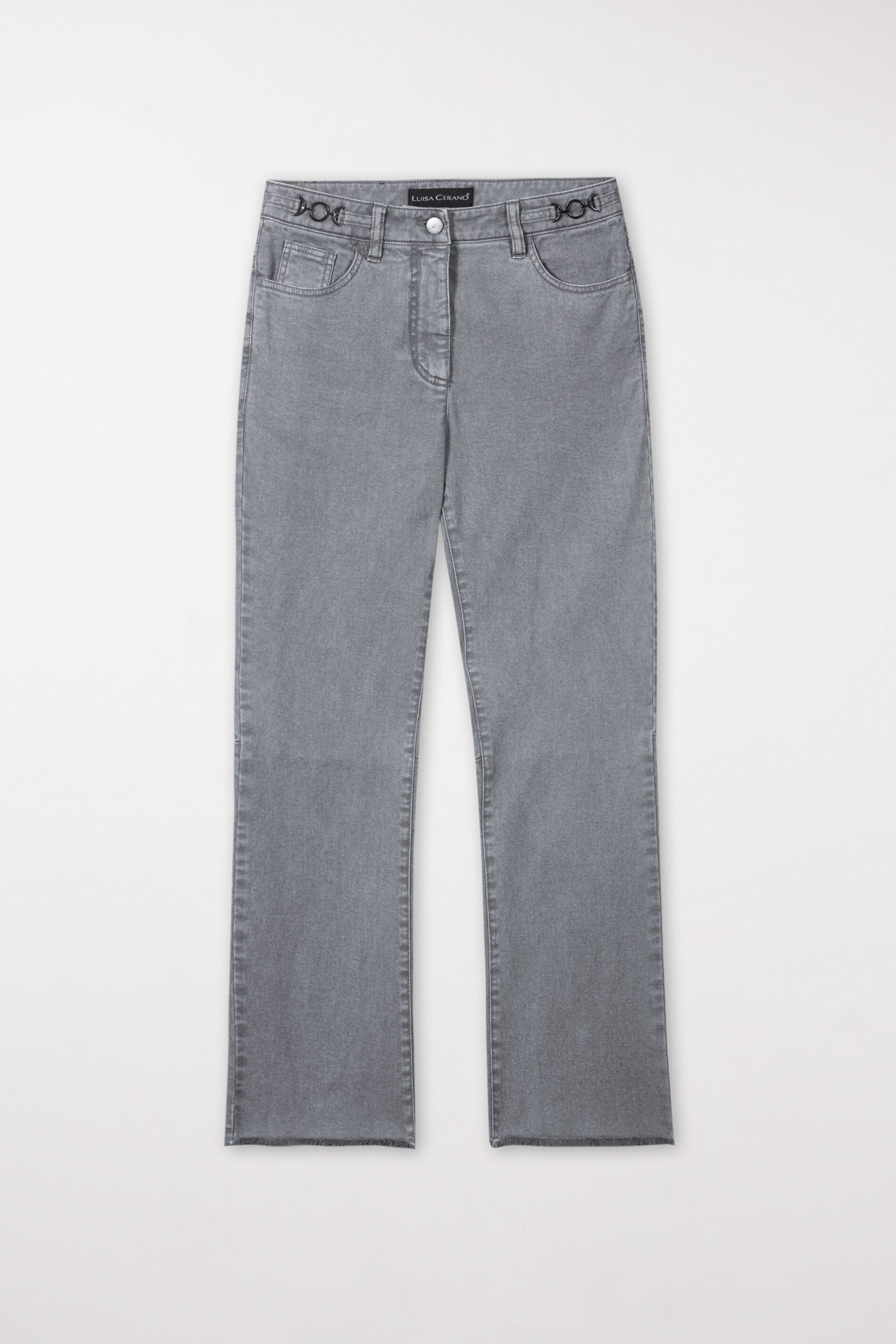 Authentic-Twill-Denim - silver grey - Standard | Model Front