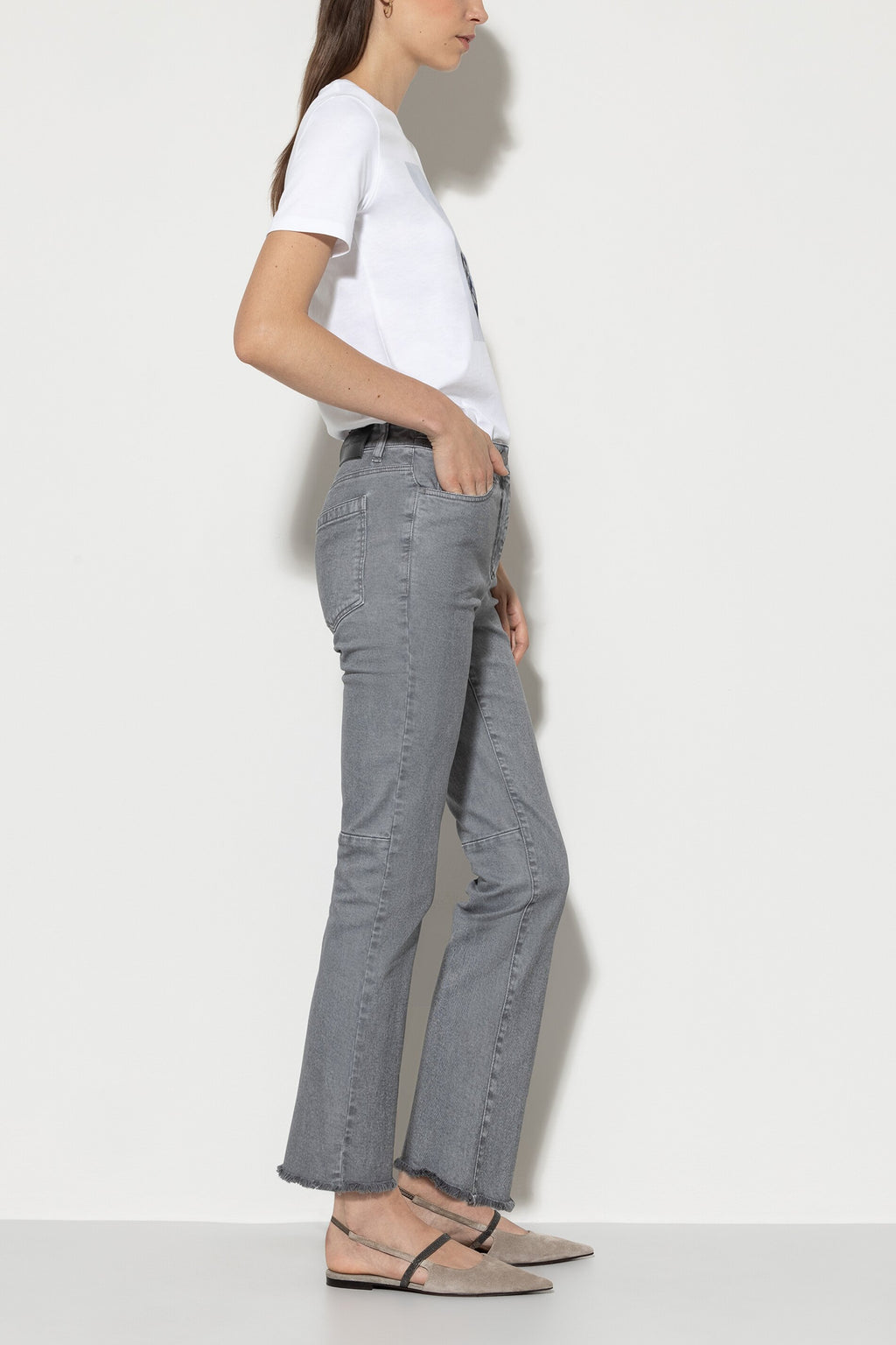 Authentic-Twill-Denim - silver grey - Standard | Model Rück