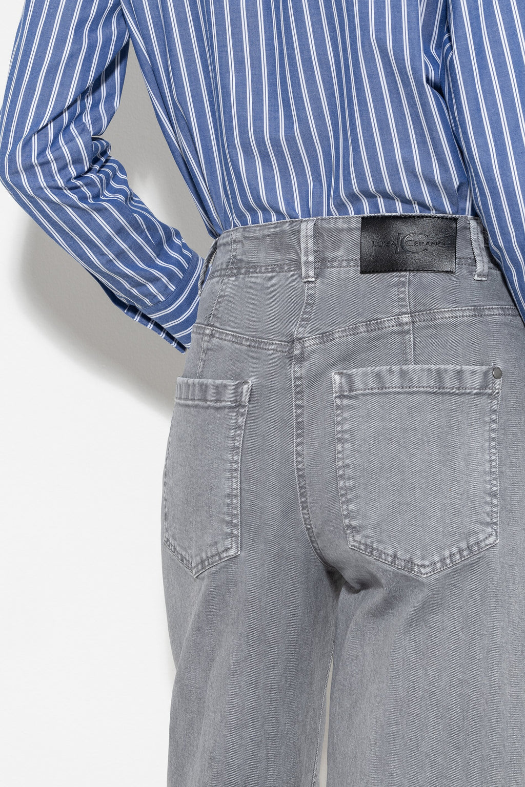 Authentic-Twill-Denim - soft grey - ohne Motiv | Artikel Front