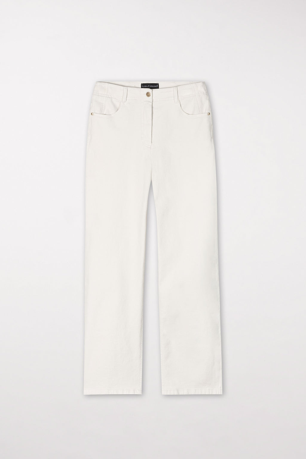 Authentic-Twill-Denim - creme - ohne Motiv | Model Front