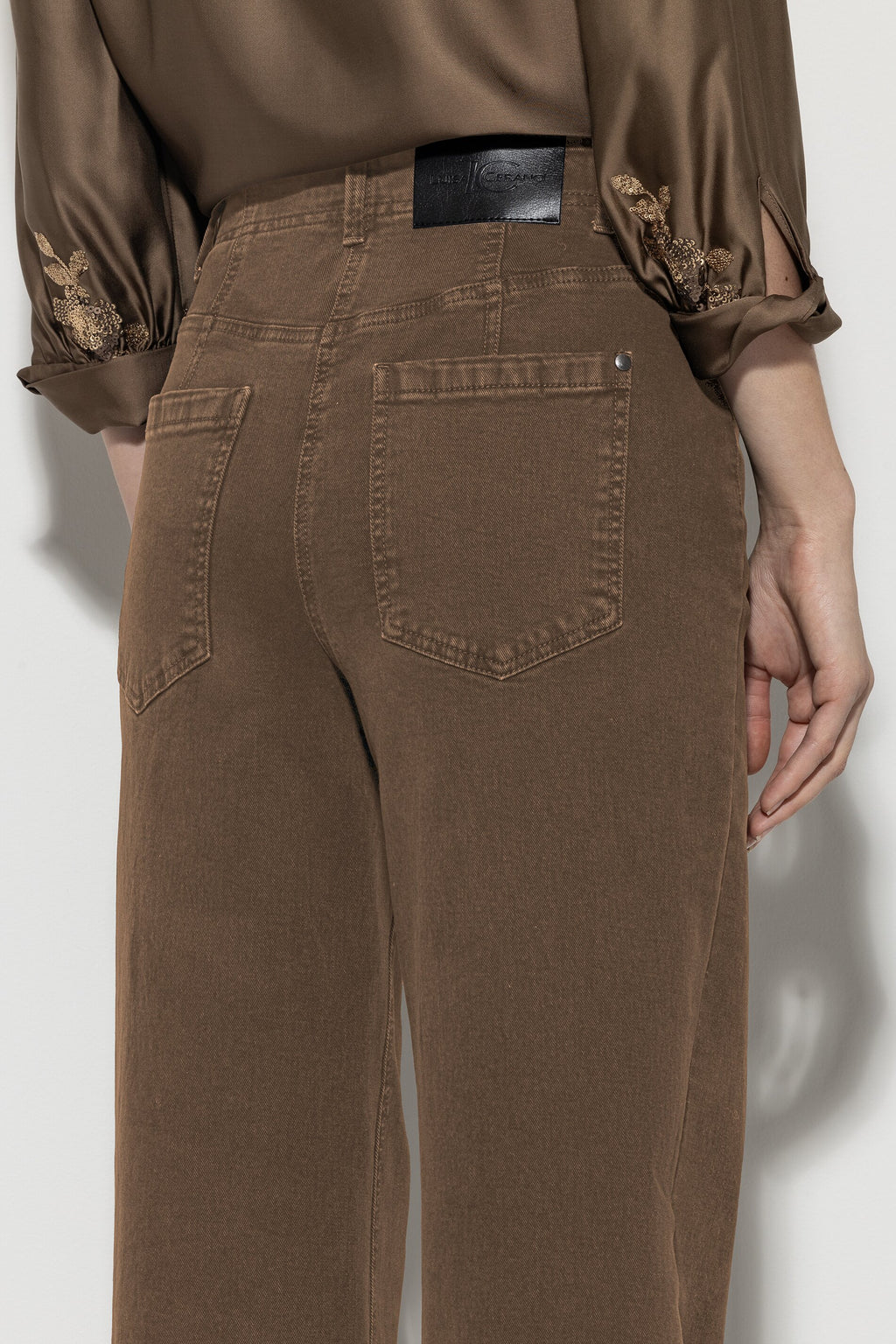 Authentic-Twill-Denim - tobacco - ohne Motiv | Artikel Front
