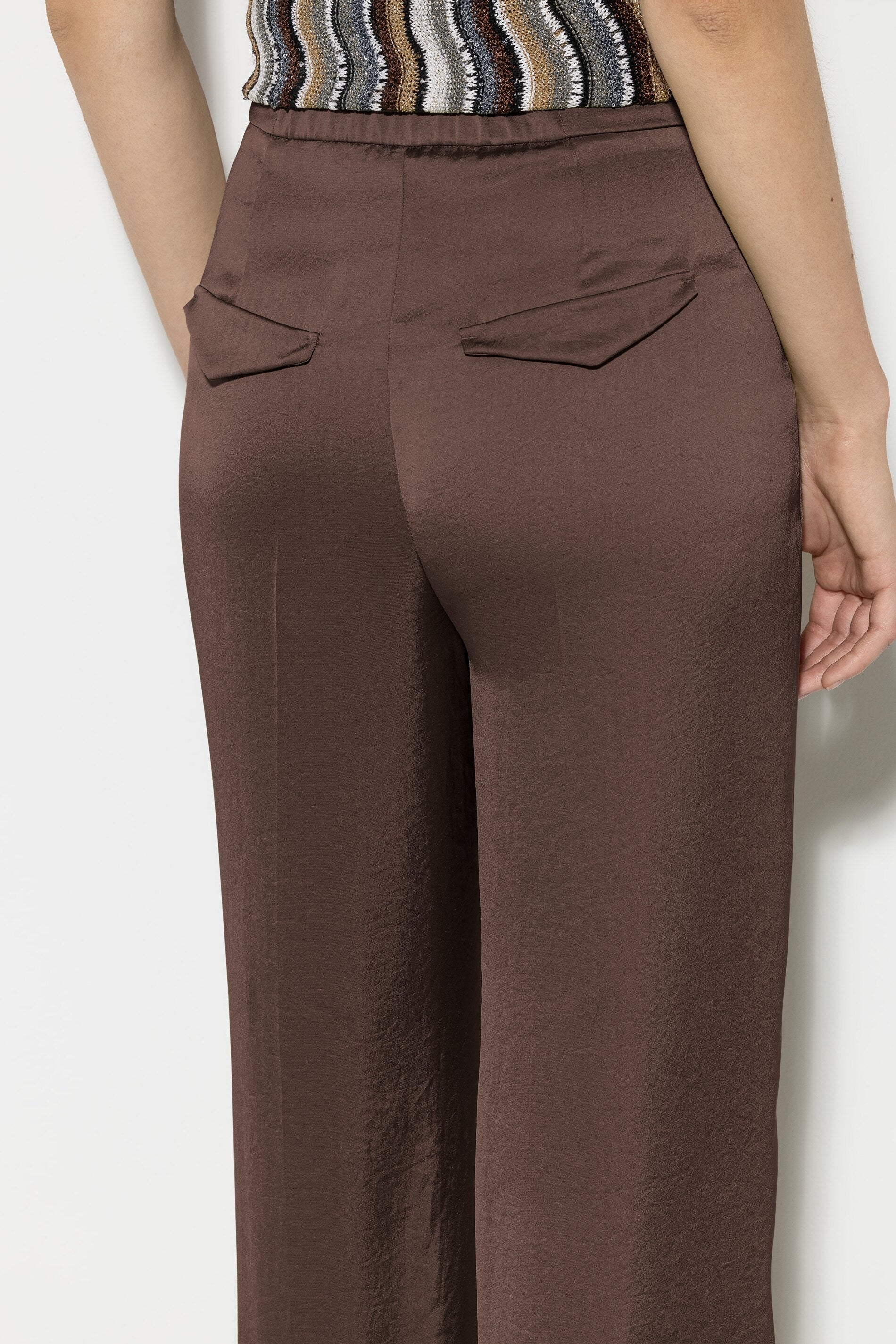 Wideleg-Pants mit Bundfalten - nougat - Standard | Artikel Front