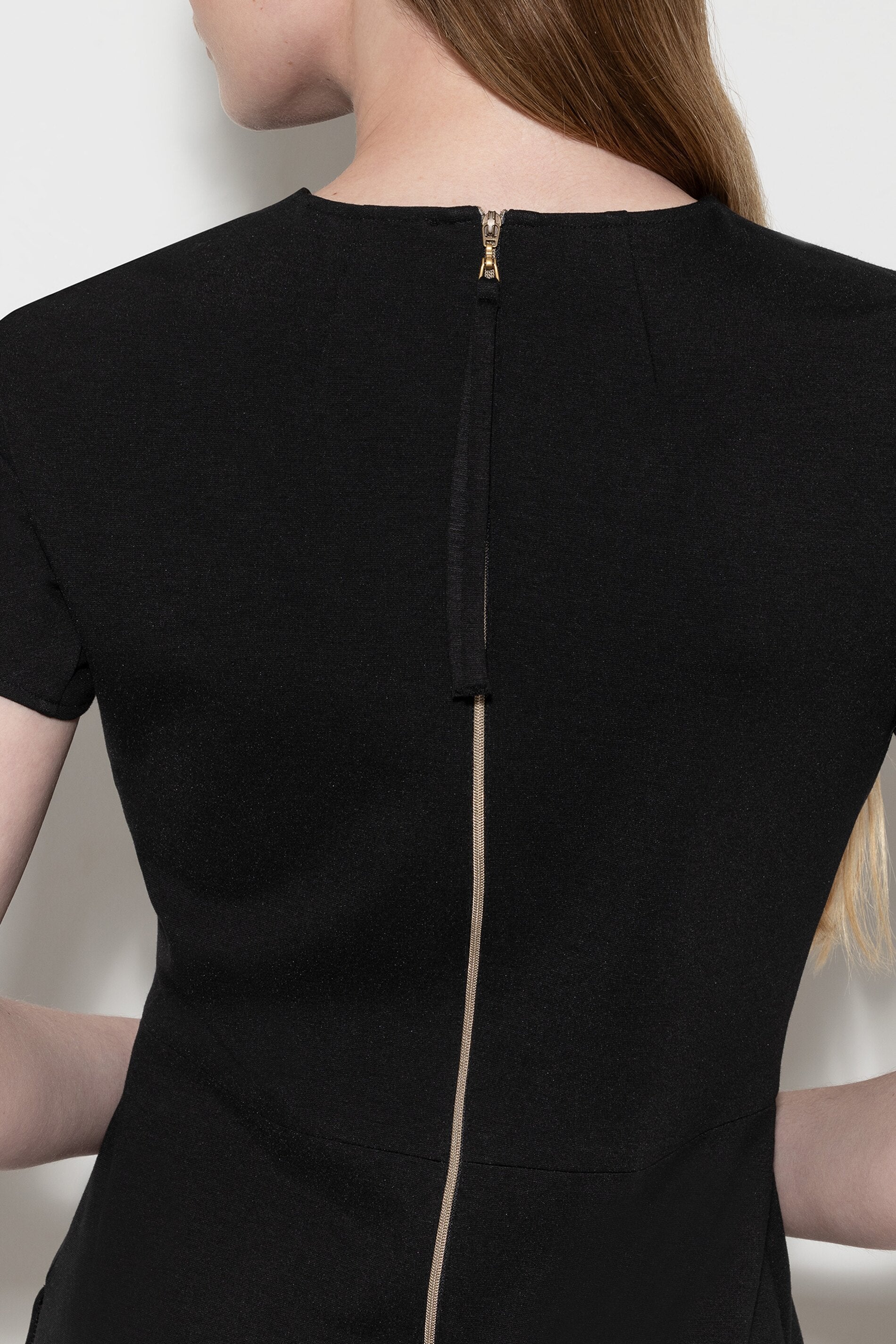 Minikleid aus Punto-Milano - black - Standard | Artikel Front