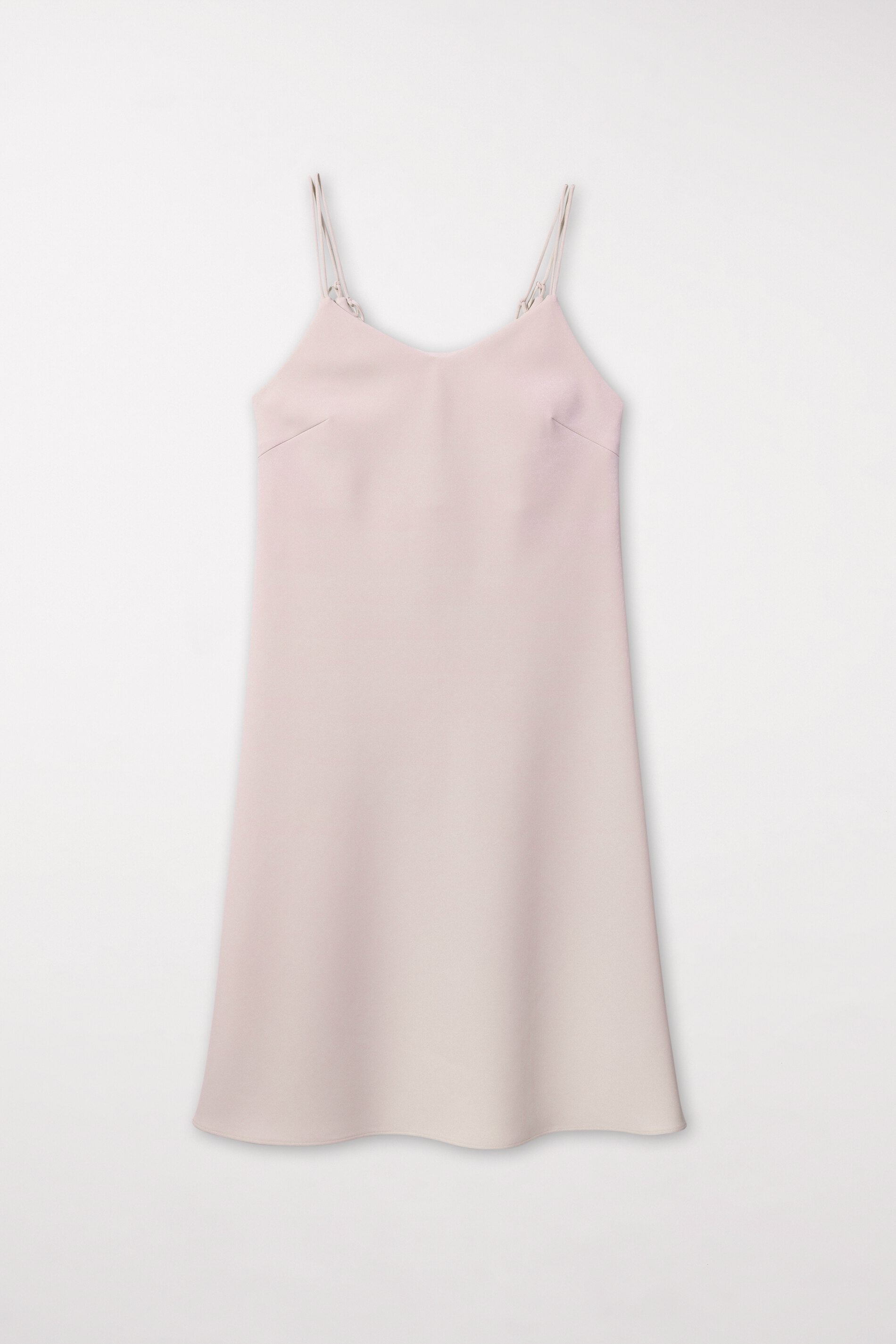 Kleid mit Spaghettiträgern - dusty blush - Standard | Model Front