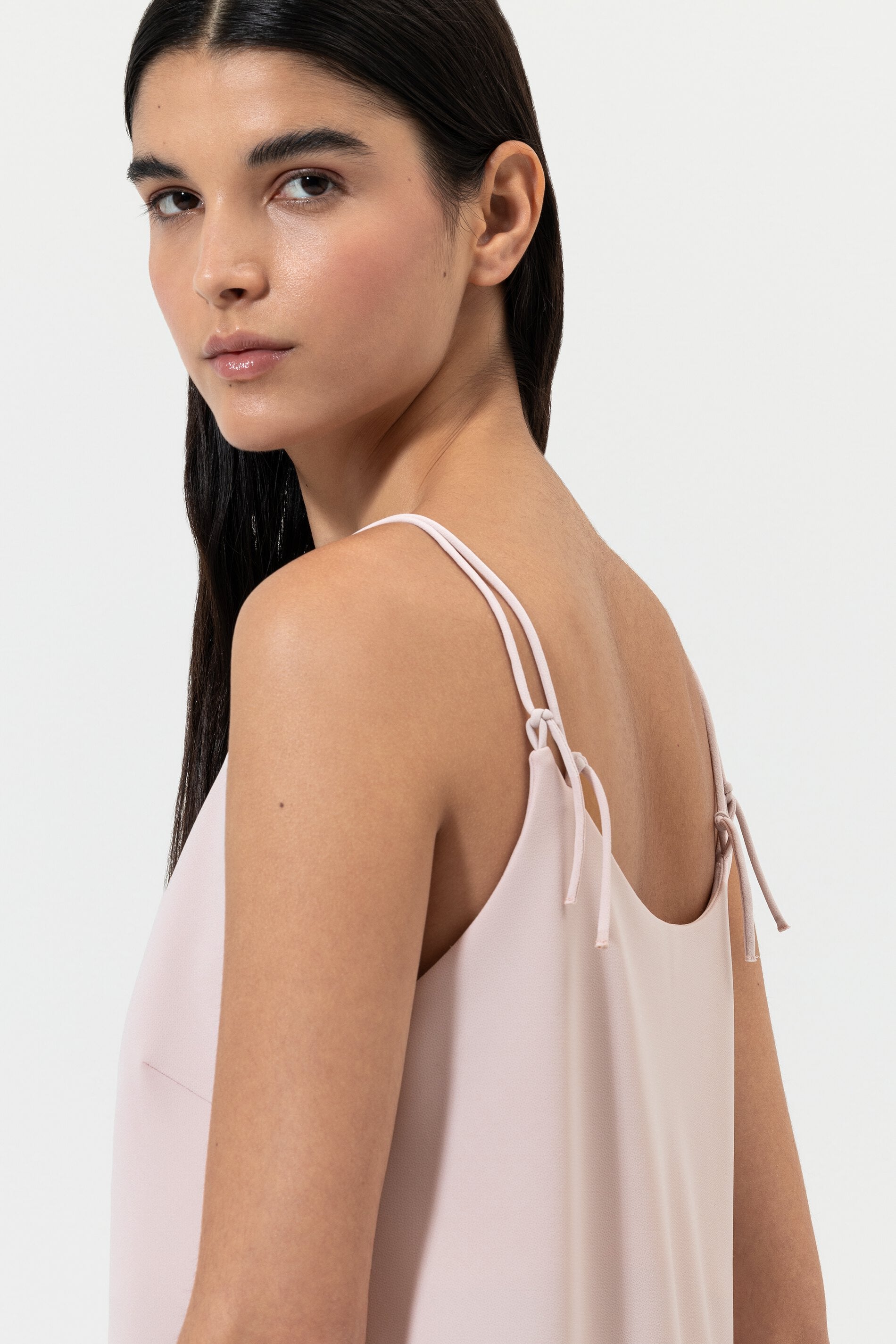 Kleid mit Spaghettiträgern - dusty blush - Standard | Artikel Front