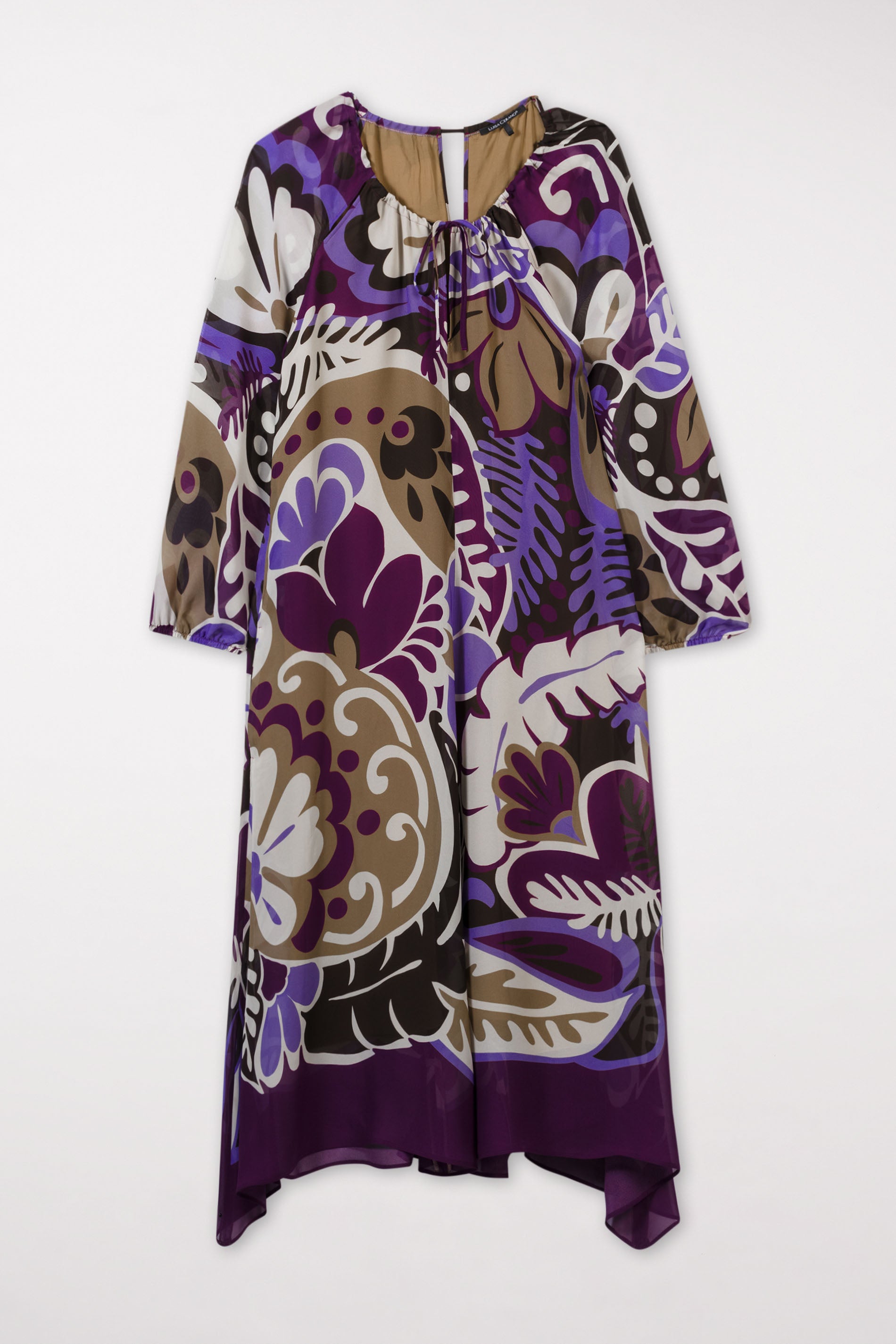 Tunikakleid mit Flower-Print - multi - Standard | Model Front